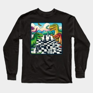 Dinosaur Chess Long Sleeve T-Shirt